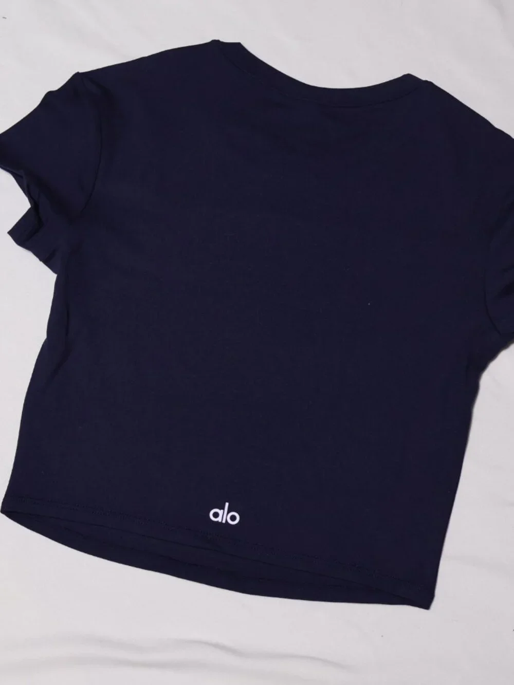 ALO Yoga Navy Short Sleeve Tee